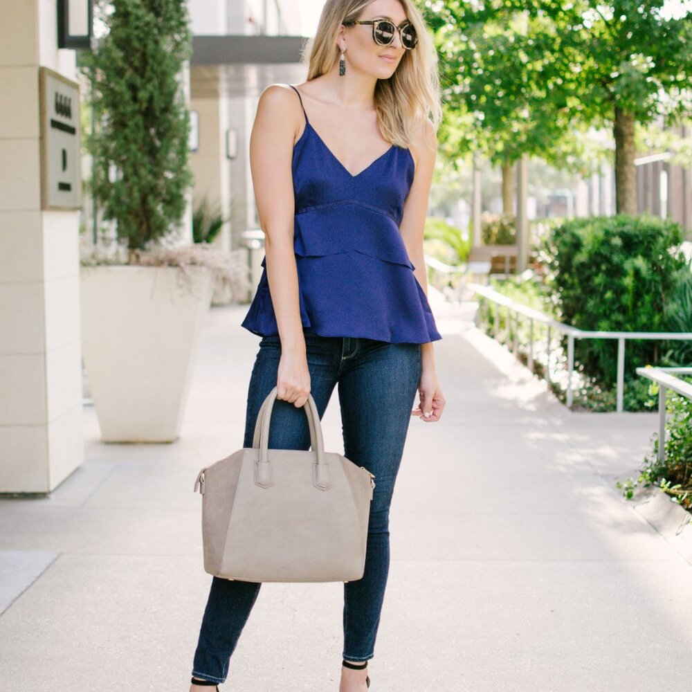 NWT - Banana Republic Cobalt Blue Silky Cami– size 8P
